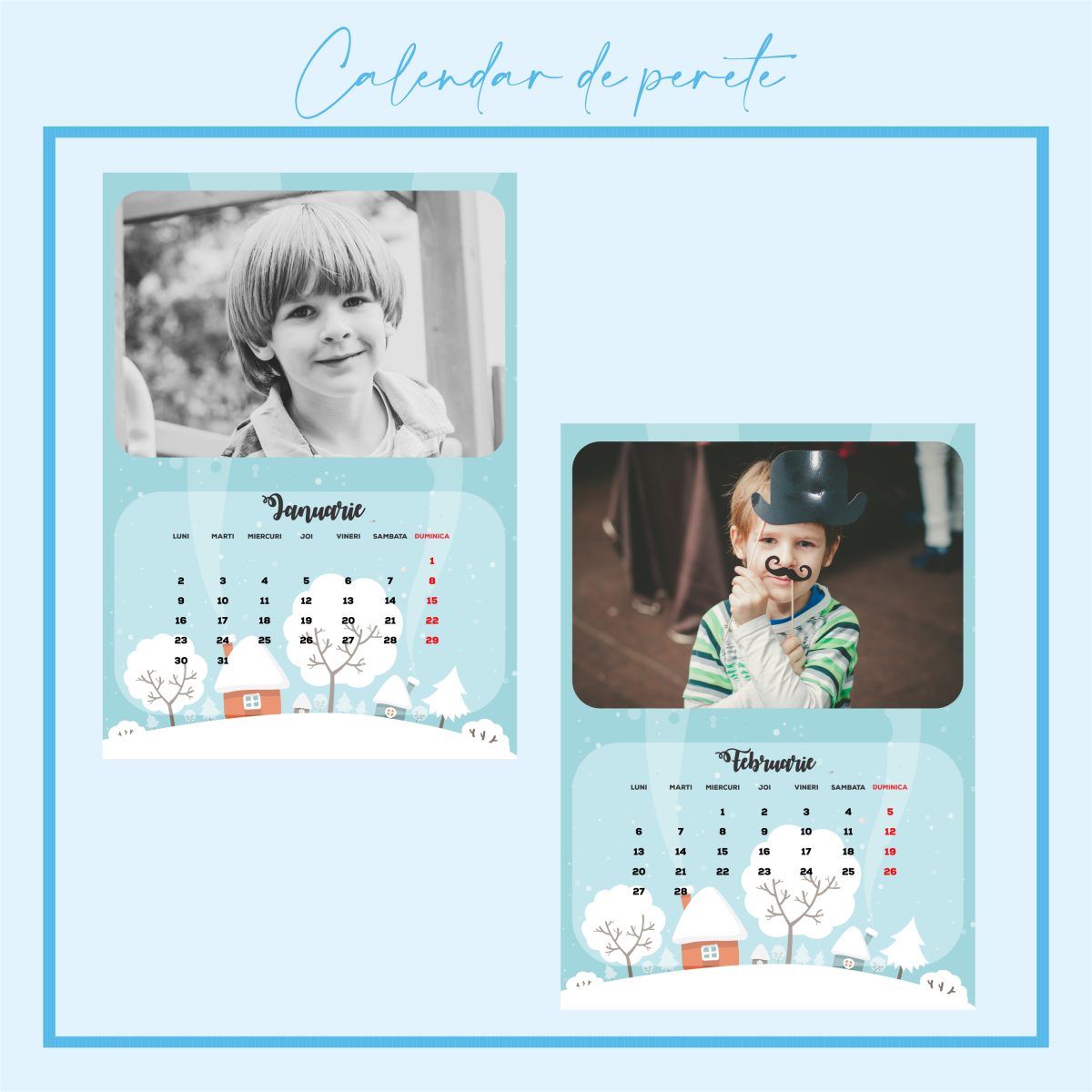 calendar print personalizat