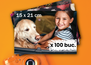 Fotografii 15×21 Premium – Pachet 100 bucăți