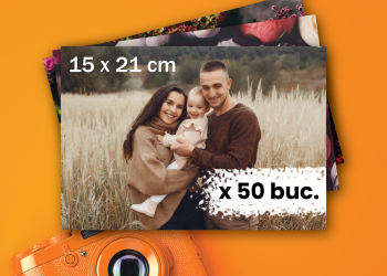 Fotografii 15×21 Premium – Pachet 50 bucăți