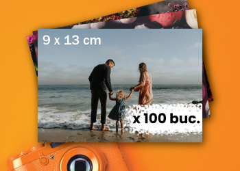 Fotografii 9×13 Premium – Pachet 100 bucăți