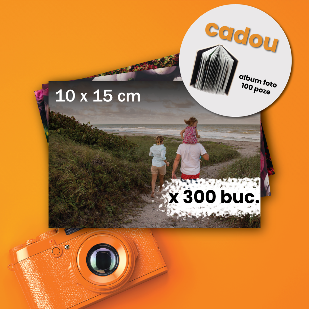 pachet fotografii si album foto cadou