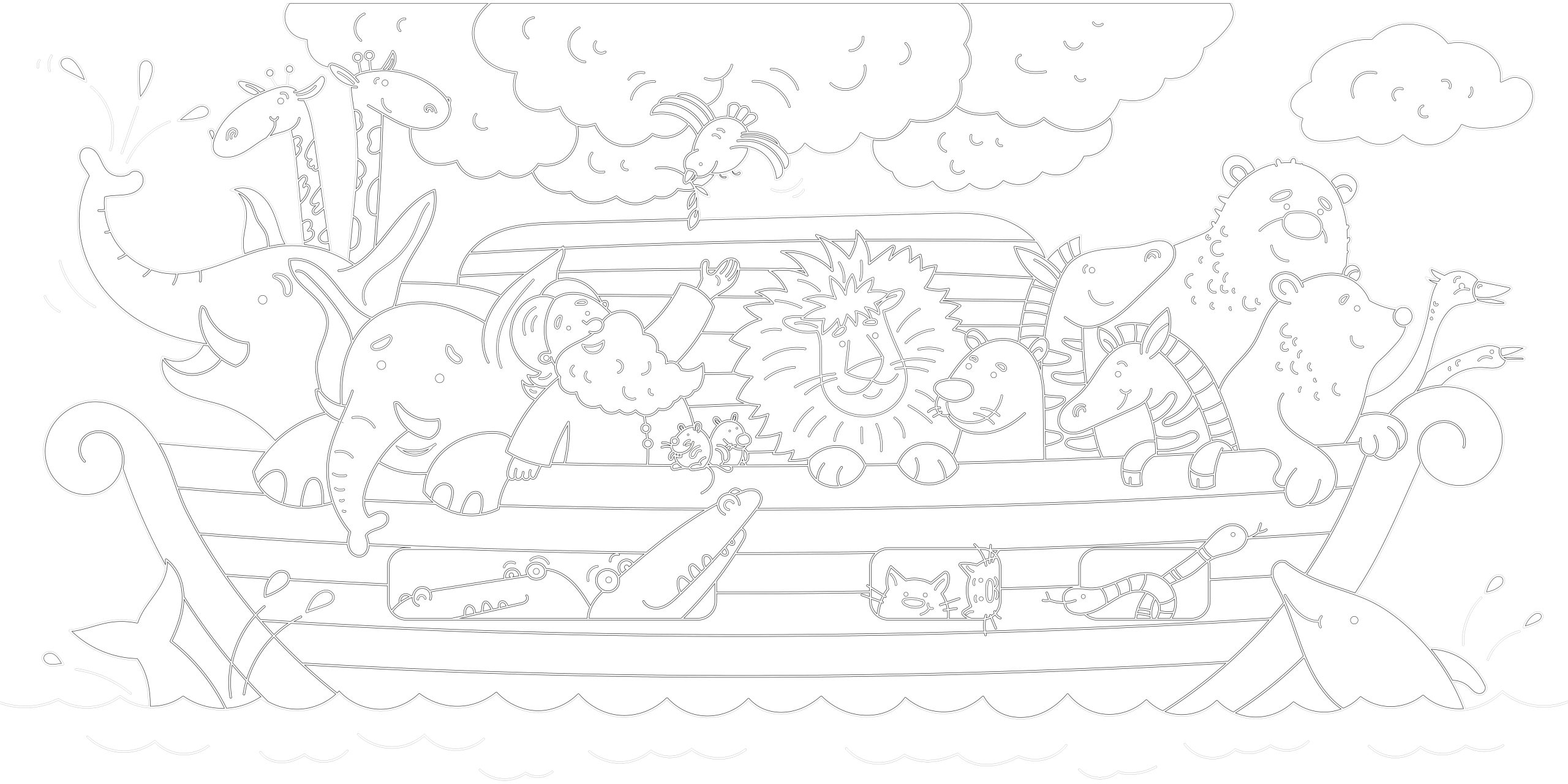 1. 1200x600mm Arca lui Noe