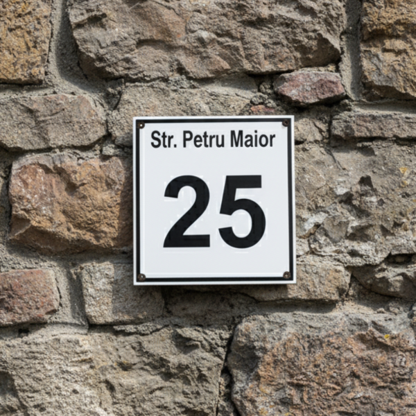 numar de casa standard cluj 12x12 cm