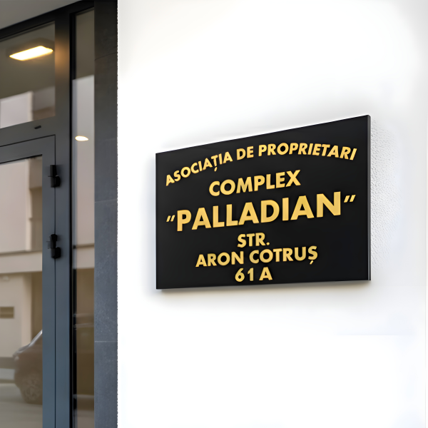 placa semnalistica bloc firme