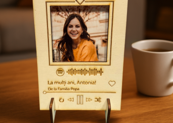 Tablou Spotify Placheta Personalizata din lemn