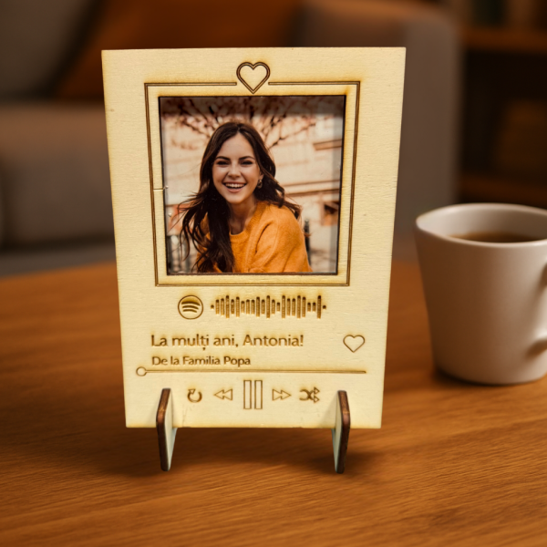 Tablou Spotify Placheta Personalizata din lemn